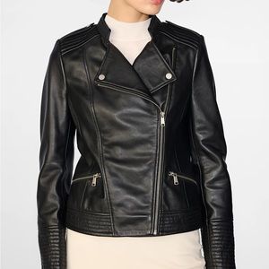 Wilson’s Monica Asymmetrical Leather Jacket size XL